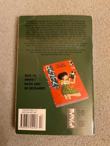 Ranma vol 13 - svenska manga anime fantasy rumiko takahashi inu yasha inuyasha