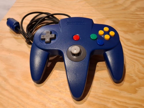 Nintendo 64 Blå Handkontroll