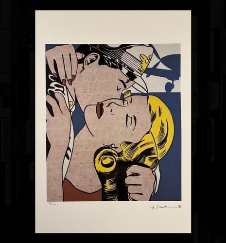 Roy Lichtenstein litografi - Signerad och numrerad - Lågt utrop