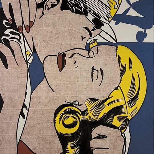 Roy Lichtenstein litografi - Signerad och numrerad - Lågt utrop