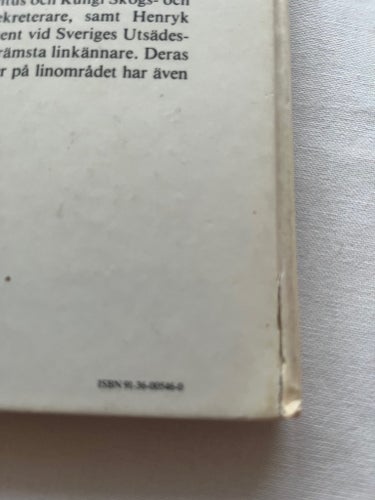 Linboken hemodling och hemberedning Kåre Fröier och Henryk Zienkiewicz.