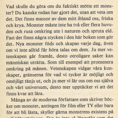 Visst finns det monster!