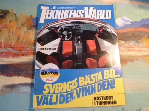 TEKNIKENS VÄRLD, 10/07 1985, NR 15,TIDNING