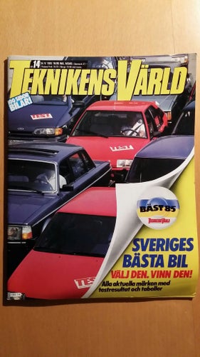 Teknikens Värld nr 14 1985: Test BMW M535i E28, Prov Rolls-Royce Corniche