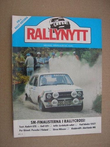 Rallynytt / Rally Nytt 1978 nr.8