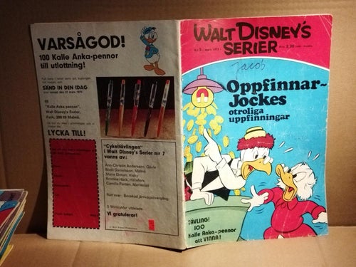 Walt Disneys serier 1972 nr 3 Oppfinnar Jockes otroliga uppfinningar