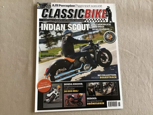 CLASSIC BIKE NR 6 2015 INDIAN SCOUT,MASH FIVE HUNDRED,HONDA XR 600,HEROS MOTOCYC