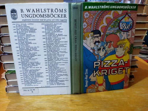 Pizzakriget Bengt Åke Cras, Wahlströms ungdomsböcker 1841, Very Fine+