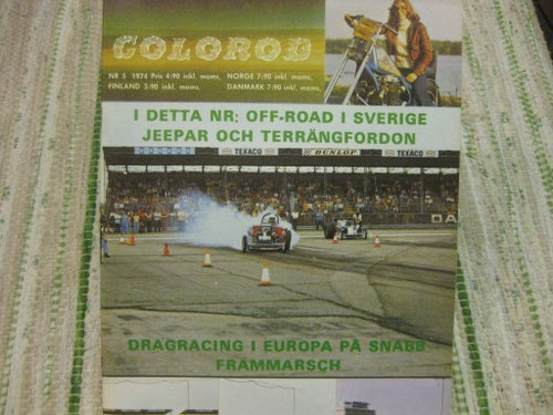 COLOROD Nr 5 1974 Jeep Hot Rod HD Ford Anglia Funny Car Dragster Honda Triumph