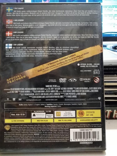 I Am Legend - Francis Lawrence Will Smith Salli Richardson. DVD