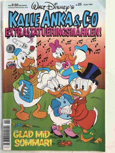 Kalle Anka - 1989:25 FN med tatueringsmärken