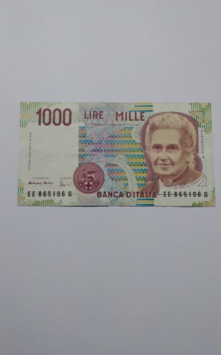 Italiensk Sedel - 1000 Lire