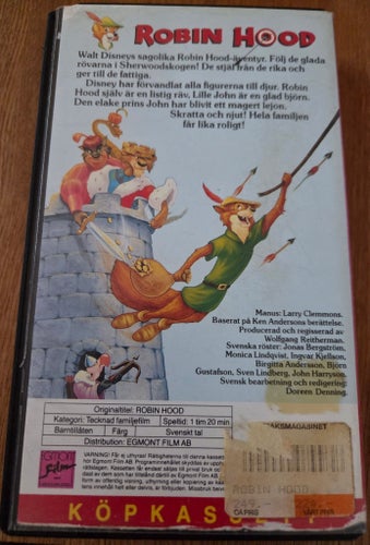 Disney Klassiker Robin Hood VHS