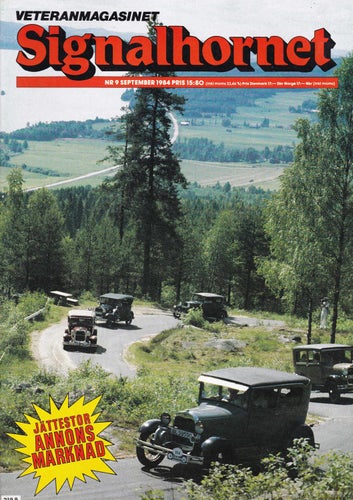 Signalhornet 1984-9 Packard.Epa.Husvagn Eccles.Volvo P1800