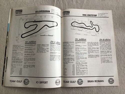 IMS MOTORSPORT NR 5 1970 BAN GUIDE GELLERÅSEN MM,LAMBORGHINI JARAMA,RALLY