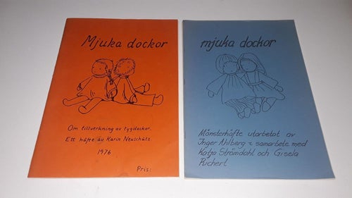 2 st häften om mjuka dockor