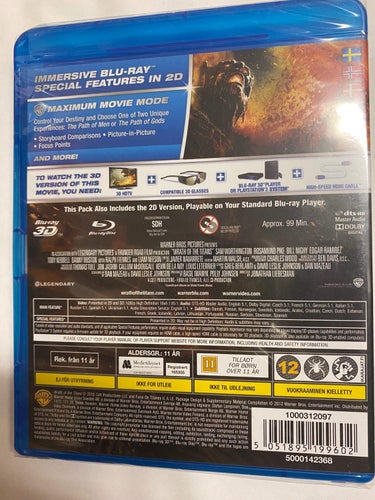 BLU-RAY 3D Wrath Of The Titans INPLASTAD