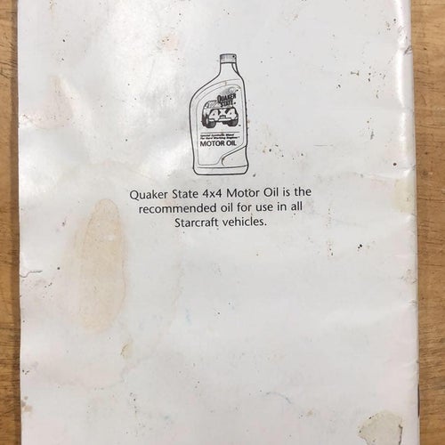 1997 Ford Starcraft Full Size Van Owner´s Manual