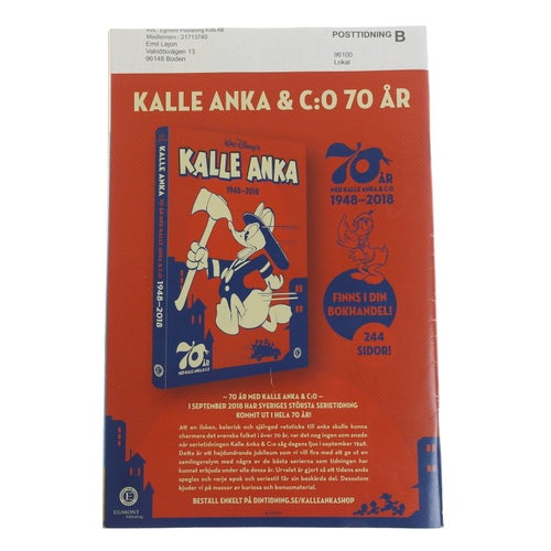 Kalle Anka & C:o - 2018 - NR 41