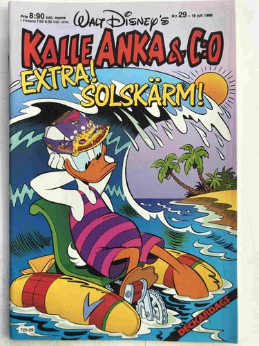 Kalle Anka - 1988:29 FN med solskärm