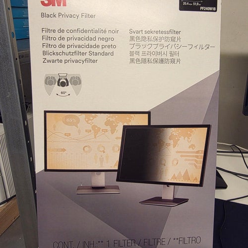 3M Sekretessfilter PF240W1B för 24-tums bildskärm