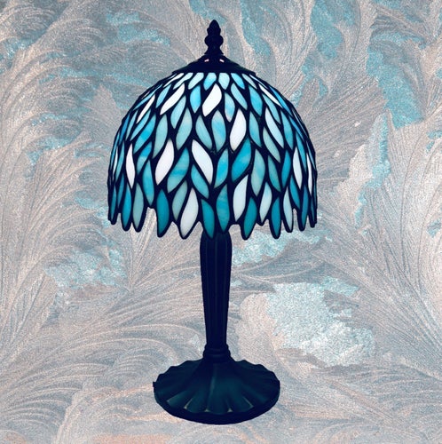 Stained Glass Table Lamp "Winter"