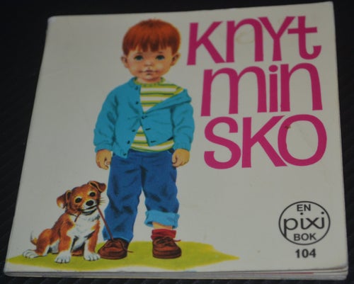 Äldre Pixi bok Knyt min sko