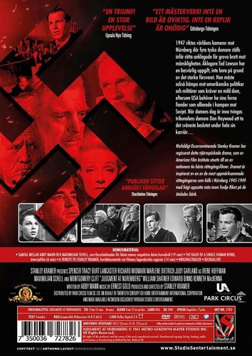 Dom I Nurnberg (1961) Stanley Kramer med Spencer Tracy, Burt Lancaster.