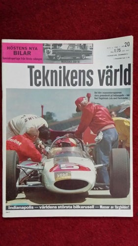 Teknikens Värld nr 20 1965: Renault 8 Major, Ingen Saab utan rök