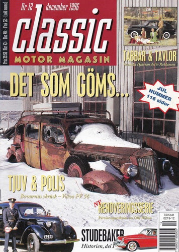 Classic 1996-12 Nymans Verkstäder.Volvo PV 56 Polisbil.Sunbeam