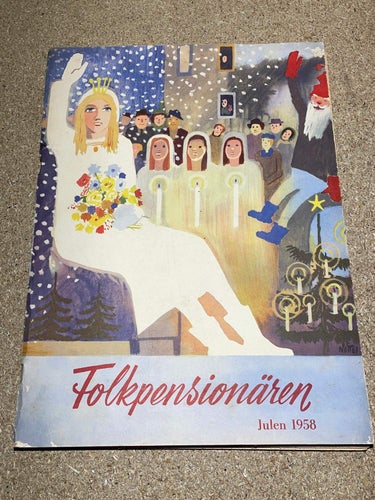 Folkpensionären Julen 1958 Tidskrift