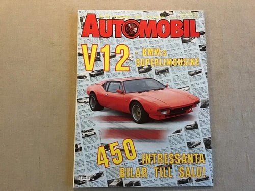 AUTOMOBIL NR 12 1987 BMW LIMUSIN,DE TOMASO PANTERA,SAAB 900 cab,CAMARO Z28