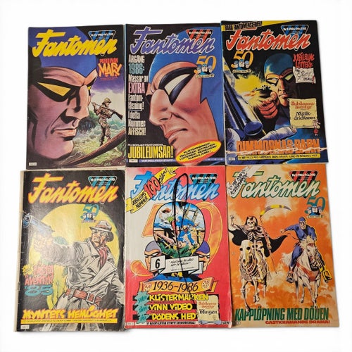 Fantomen Serietidningar - 12 st 1985-1986