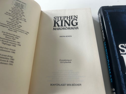 Stephen King - Mardrömmar (Första boken och Andra boken) 1990