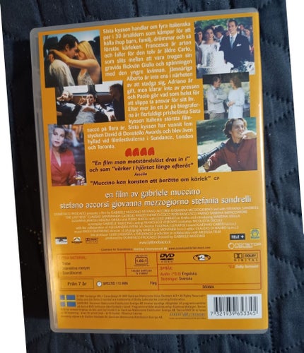 DVD SISTA KYSSEN 2001 REPFRI