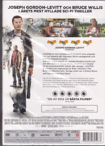 DVD / Looper / Emily Blunt, Piper Perabo, Jeff Daniels / Ny & Inplastad