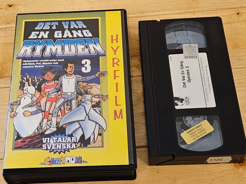 DET VAR EN GÅNG RYMDEN del 3 - CARTON .ÄLDRE HYR VHS.Svenskt Tal (VHS)