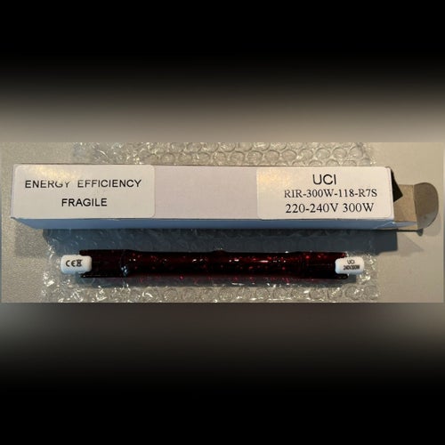 UCI RIR-300W-118-R7S 220-240V 300W Värmelampa / Infrared - NY!