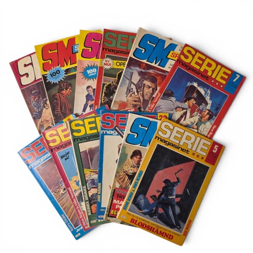 Seriemagasinet Serietidningar - 12 st 1982-1983