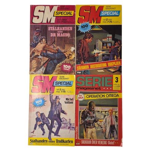 Seriemagasinet Serietidningar - 12 st 1982-1983