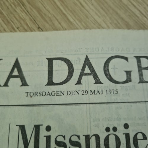 Svenska Dagbladet från 1975