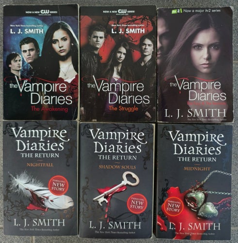 Vampire Diaries av L.J.SMITH bokpaket om 6 böcker samling
