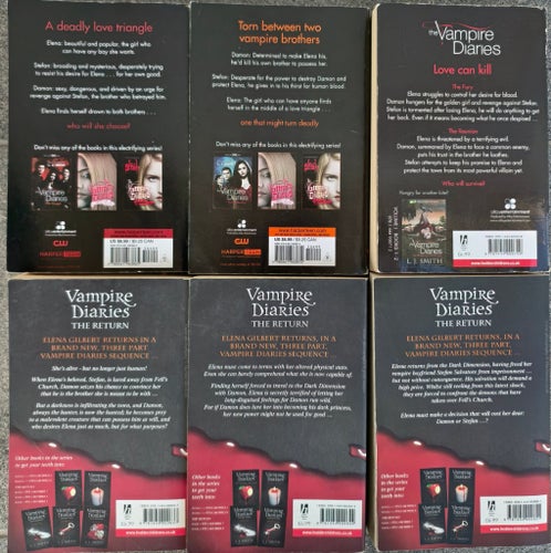 Vampire Diaries av L.J.SMITH bokpaket om 6 böcker samling