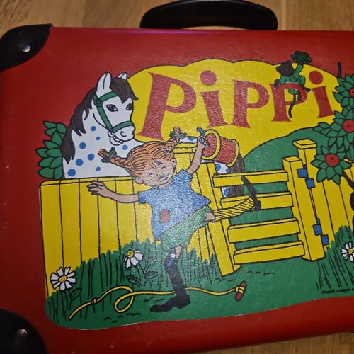 Pippi Långstrump Resväska Röd