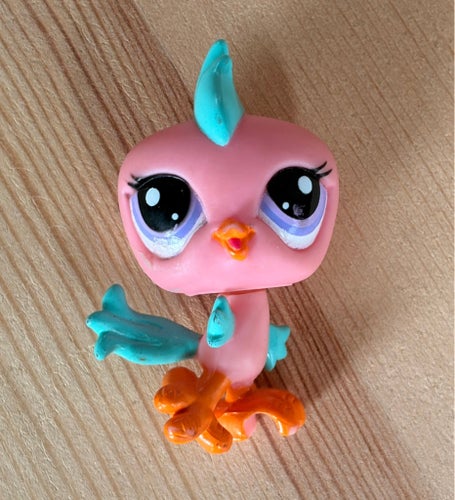 LPS Littlest Pet Shop Rosa Fågel #2319