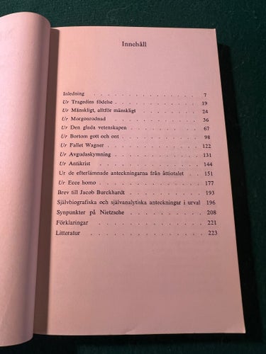 Nietzsche i urval av Carl-Henning Wijkmark