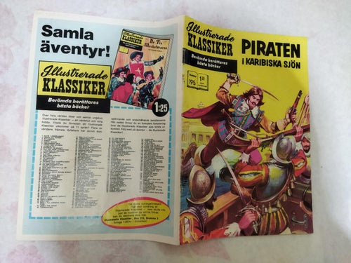 Illustrerade Klassiker nr 195 Piraten i Karibiska Sjön. Fine plus
