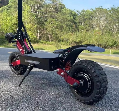 5600W 60V 38Ah 85km/h 100 km räckvidd hopfällbar elskoter med dubbla motorer