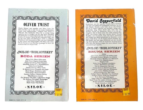 2 BÖCKER - Charles Dickens, Oliver Twist & David Copperfield