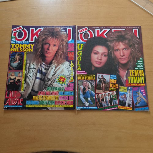 OKAY tidningar poster på ena tidningen kvar